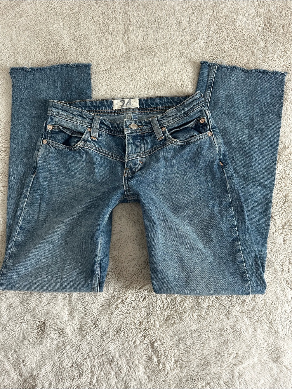 We The Free Women's Boot Cut Jeans in Medium Blue Denim